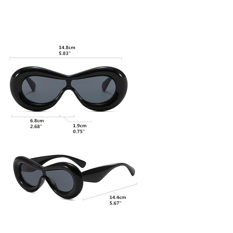 Oversized Sunglasses Thick Frame Y2K Glasses