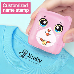 Kids Name Stamp Custom Seal Waterproof Washable Cartoon Name Stickers