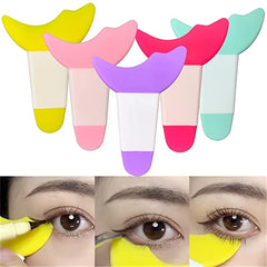 Eyeliner Stencils Set for Easy Eye Makeup, Portable Silicone Mascara Baffle