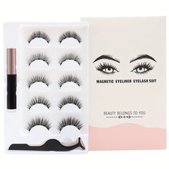 5 Pairs Magnetic Eyelashes Extension Kit Natural Look