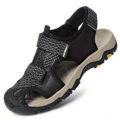 Men's Closed Toe Sandals Durable Non Slip Outdoor Hiking Trekking Sandals