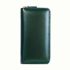 Women's Long Zipper Leather Wallet