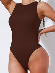 Seamless Sleeveless Bodysuit Sports Fitness Yoga Running Bodysuit