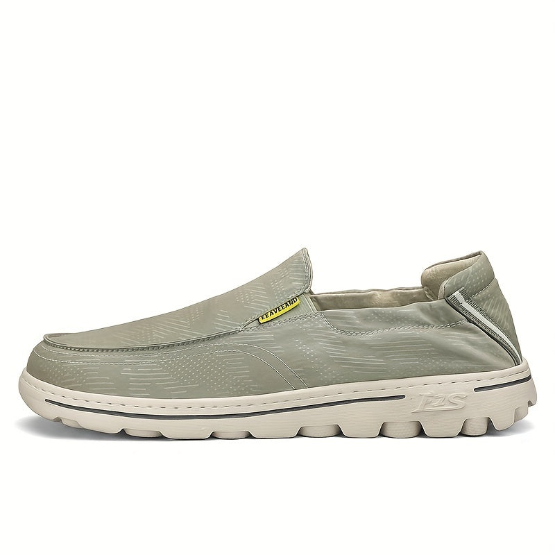 Men's Comfy Slip On Canvas Loafer Shoes Casual Anti skid Flat Shoes