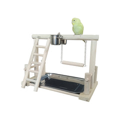 Parrot Play Stand & Swing Ladder Toy for Entertainment