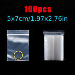 100pcs Self-Sealing Bag for 5D Diamond Painting DIY