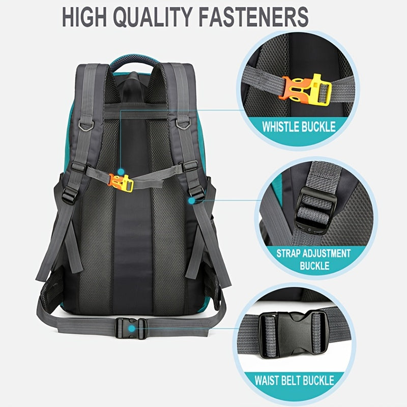 60L Waterproof Hiking Backpack for Men Women, Large Capacity Sports Bag for Camp