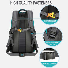 60L Waterproof Hiking Backpack for Men Women, Large Capacity Sports Bag for Camp