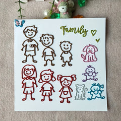 1pc Small Human Mold DIY Metal Embossing Scrapbooking Cutting Mold