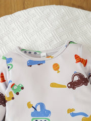 Baby Boy Cartoon Pajama Set Top Pants Kids Loungewear