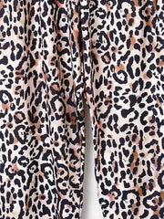Leopard Print Loose Sleep Pants Women's Sleepwear