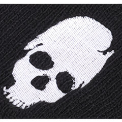 Skull Embroidery Beanie Hip Hop Solid Knit Hats Elastic Cap