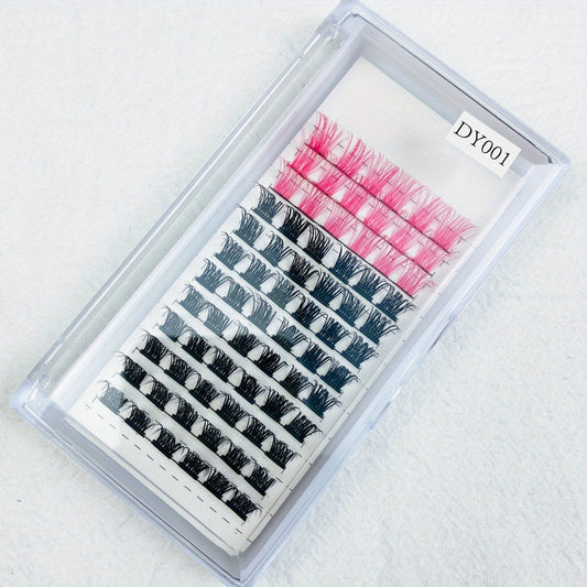 100 D Curl 14mm Wispy Lashes Cluster for DIY Eyelash Extensions