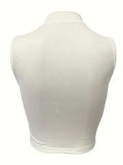 Sleeveless Mock Neck Top for Women