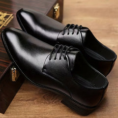 Men's Pointed Toe Derby Shoes for Wedding Business Party