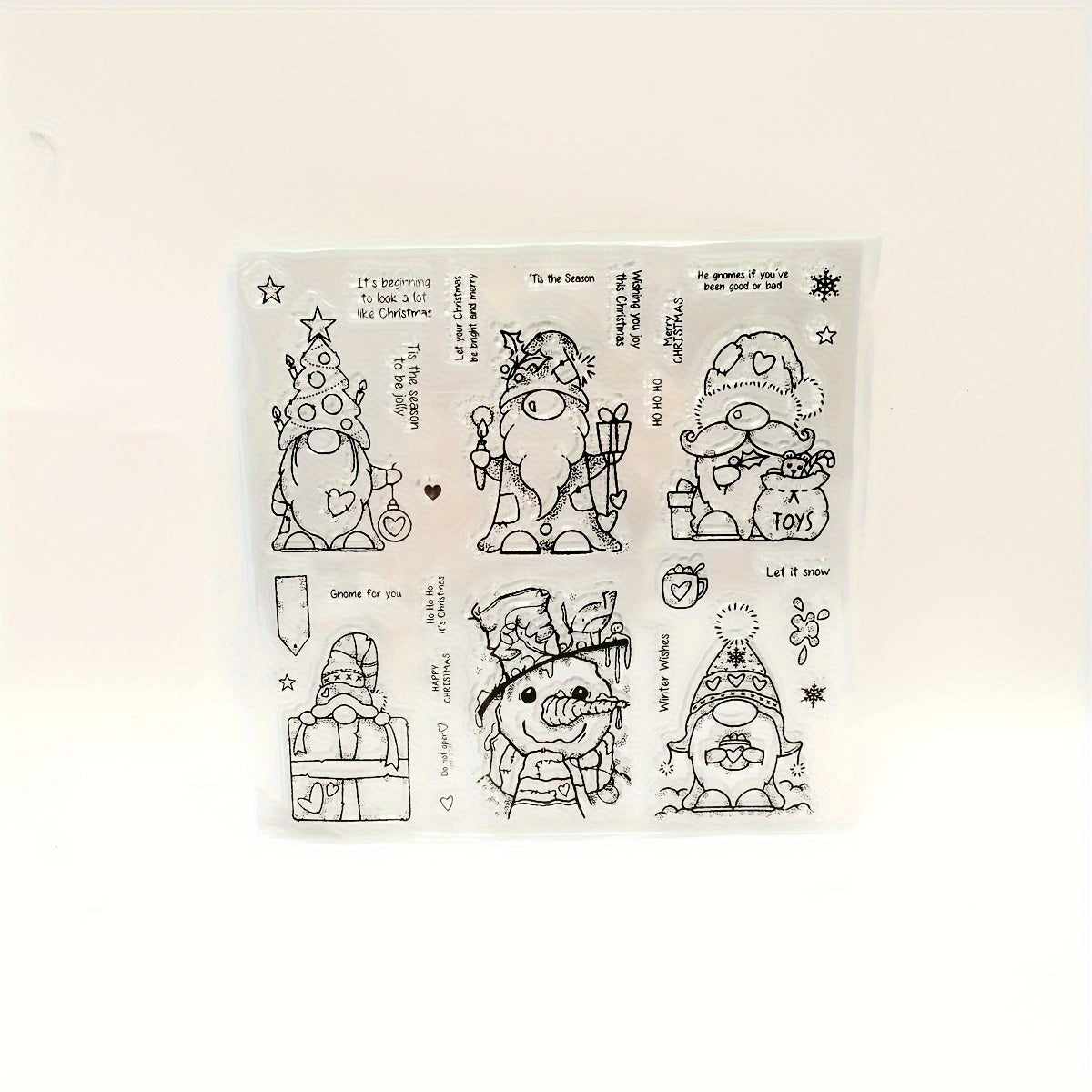 1pc Christmas Background DIY Decorative Painting Tool Silicone Seal