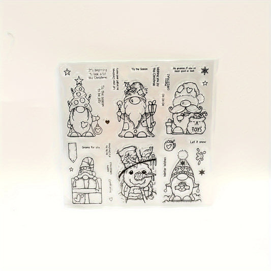 1pc Christmas Background DIY Decorative Painting Tool Silicone Seal