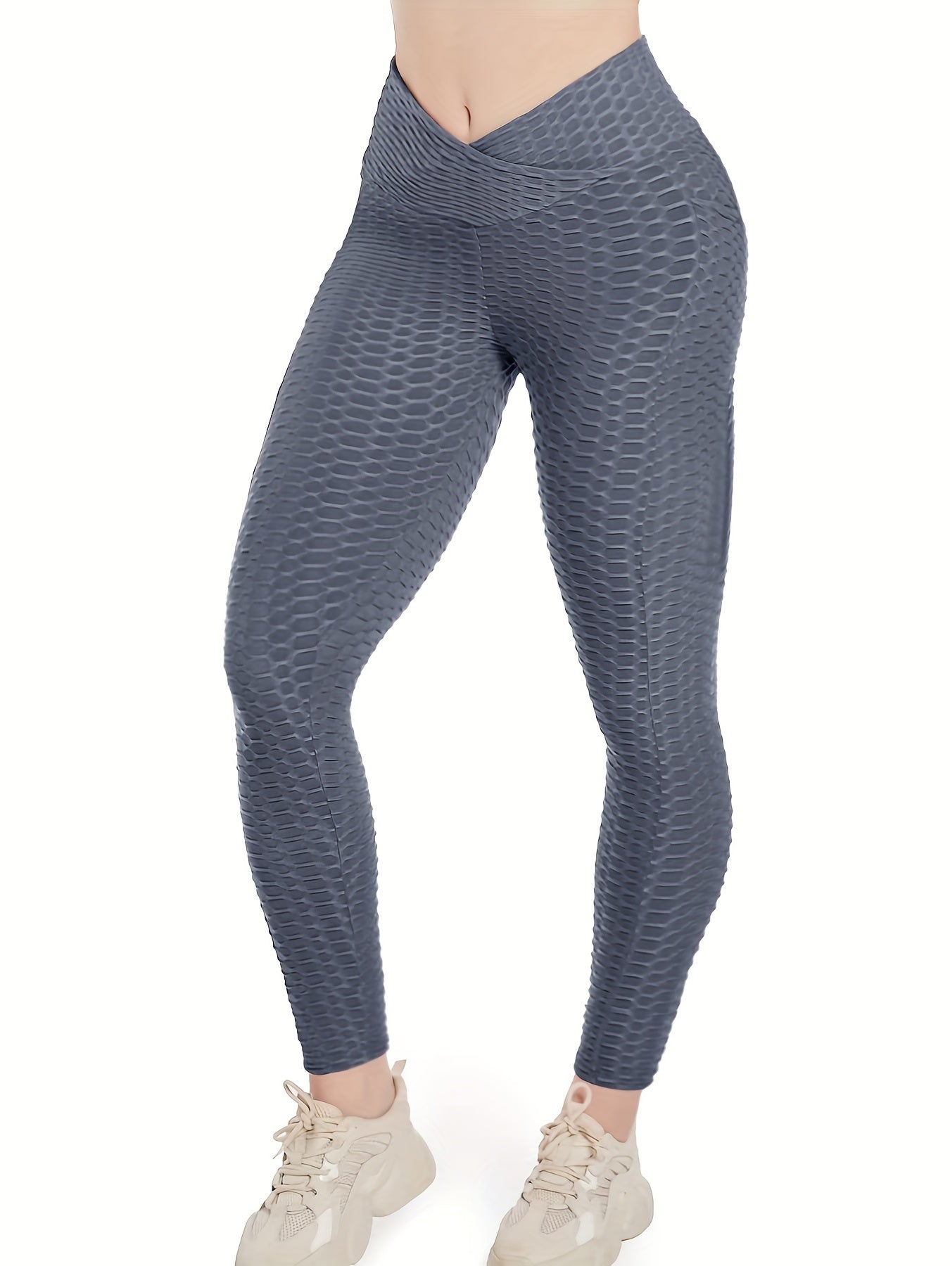 High Waist Yoga Pants Tummy Control Ruched Butt Lifting Leggings