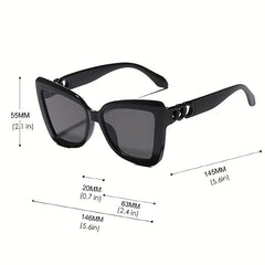 Cat Eye Sunglasses UV400 Hollow Temple Glasses