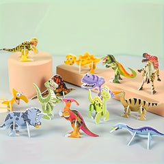 50pcs 3D Paper Puzzle Cartoon Toy Party Decoration Kids Educational Brain Game