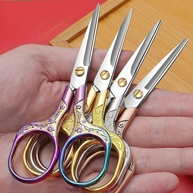 Plum Vintage Stainless Steel Household Scissors