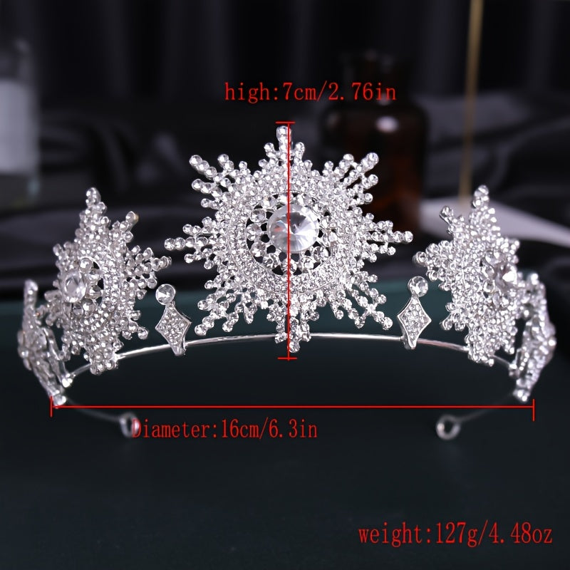 Crystal Rhinestone Bridal Crown Wedding Tiara