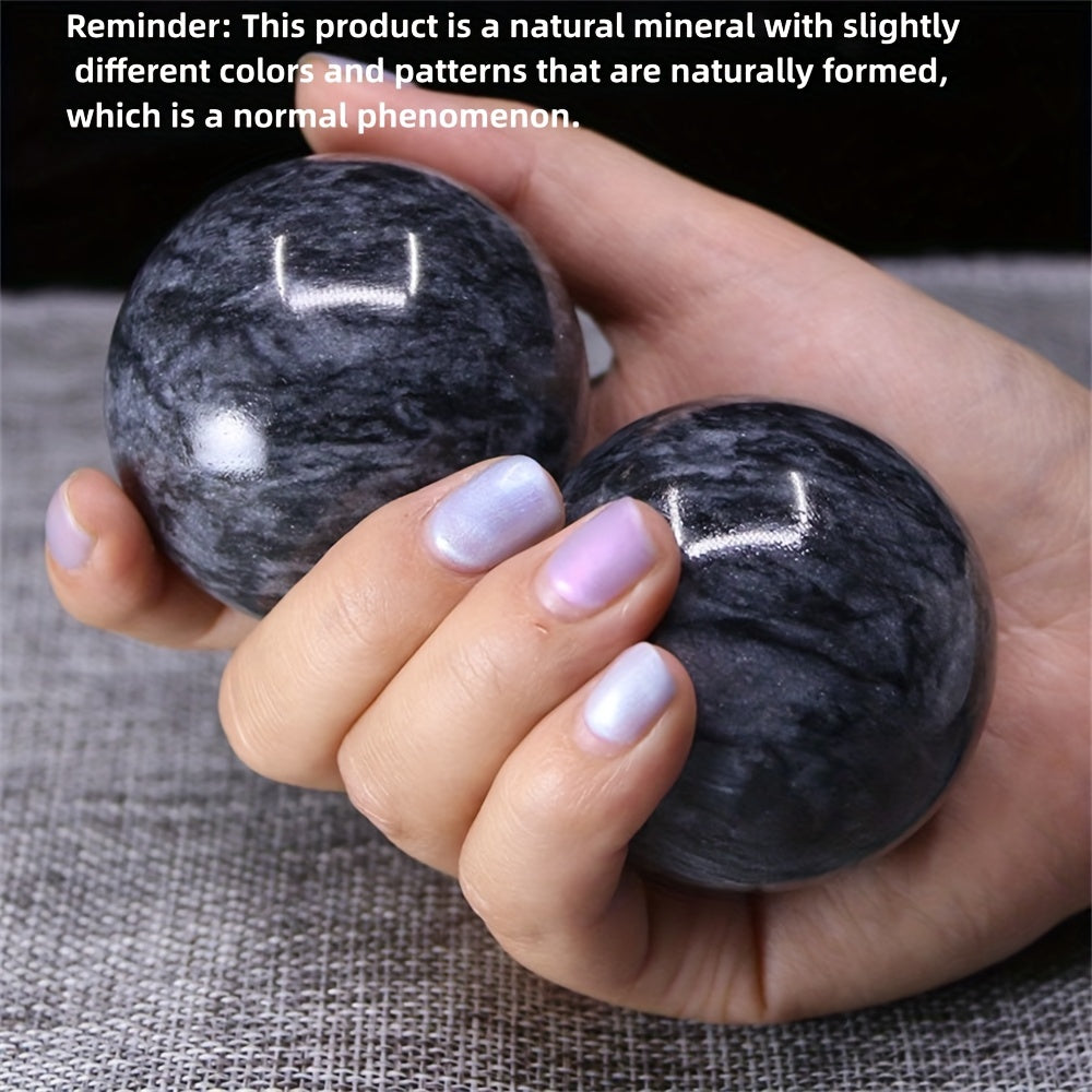 2 Inch Natural Jade Fitness Handball Quartz Ball for Relaxation Wrist Massage