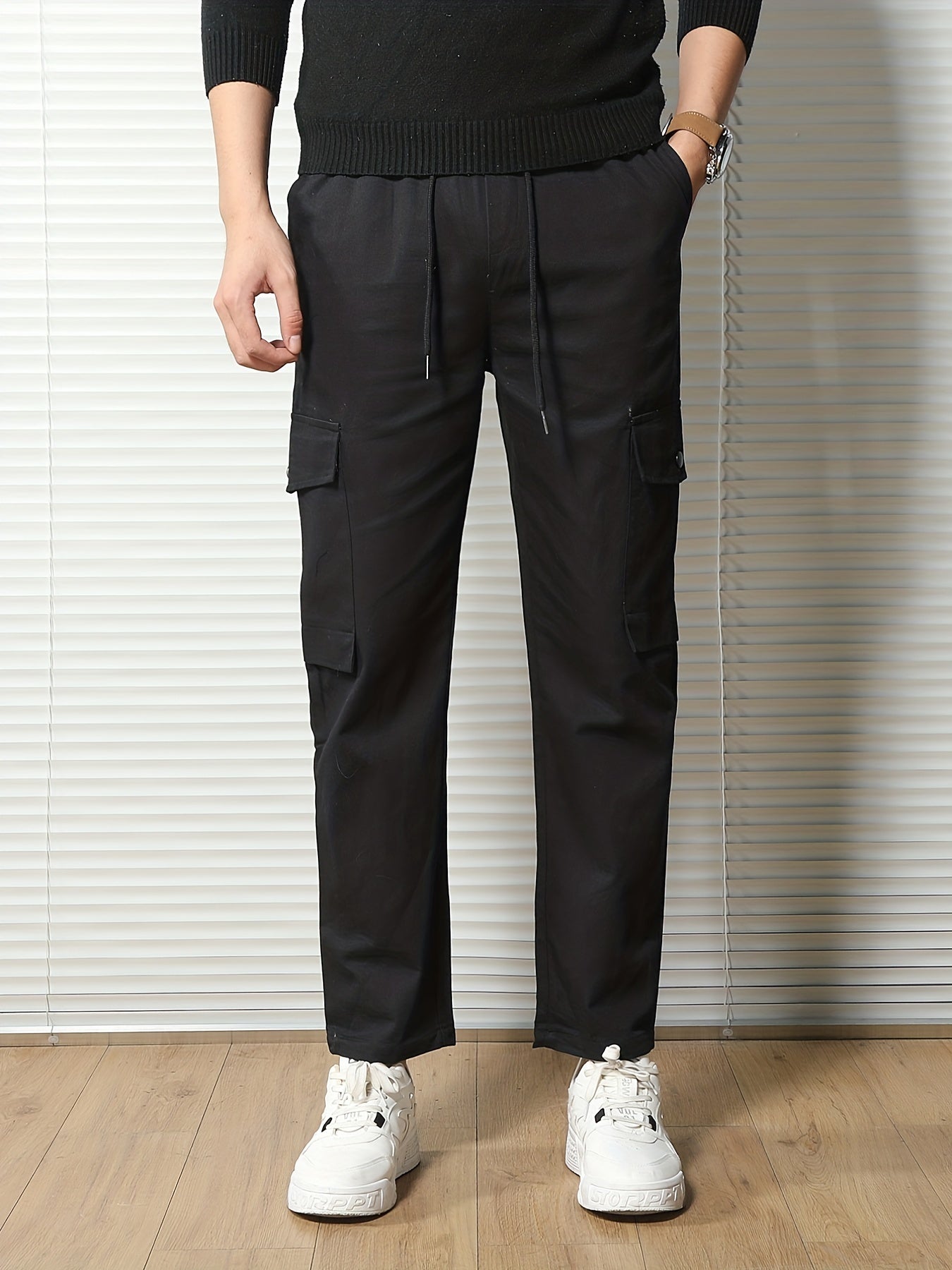 Men's Casual Waist Drawstring Pants for All Seasons