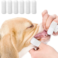 5pcs Pet Finger Cots Teeth Cleaning Tool Remove Dirt Stones Bad Breath