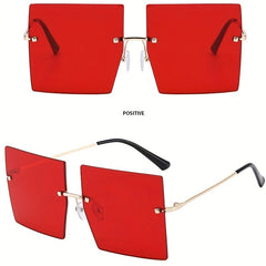 Men Square Frame Sunglasses Outdoor UV Protection