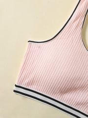 4pcs Solid Sports Bra Set in Various Colors