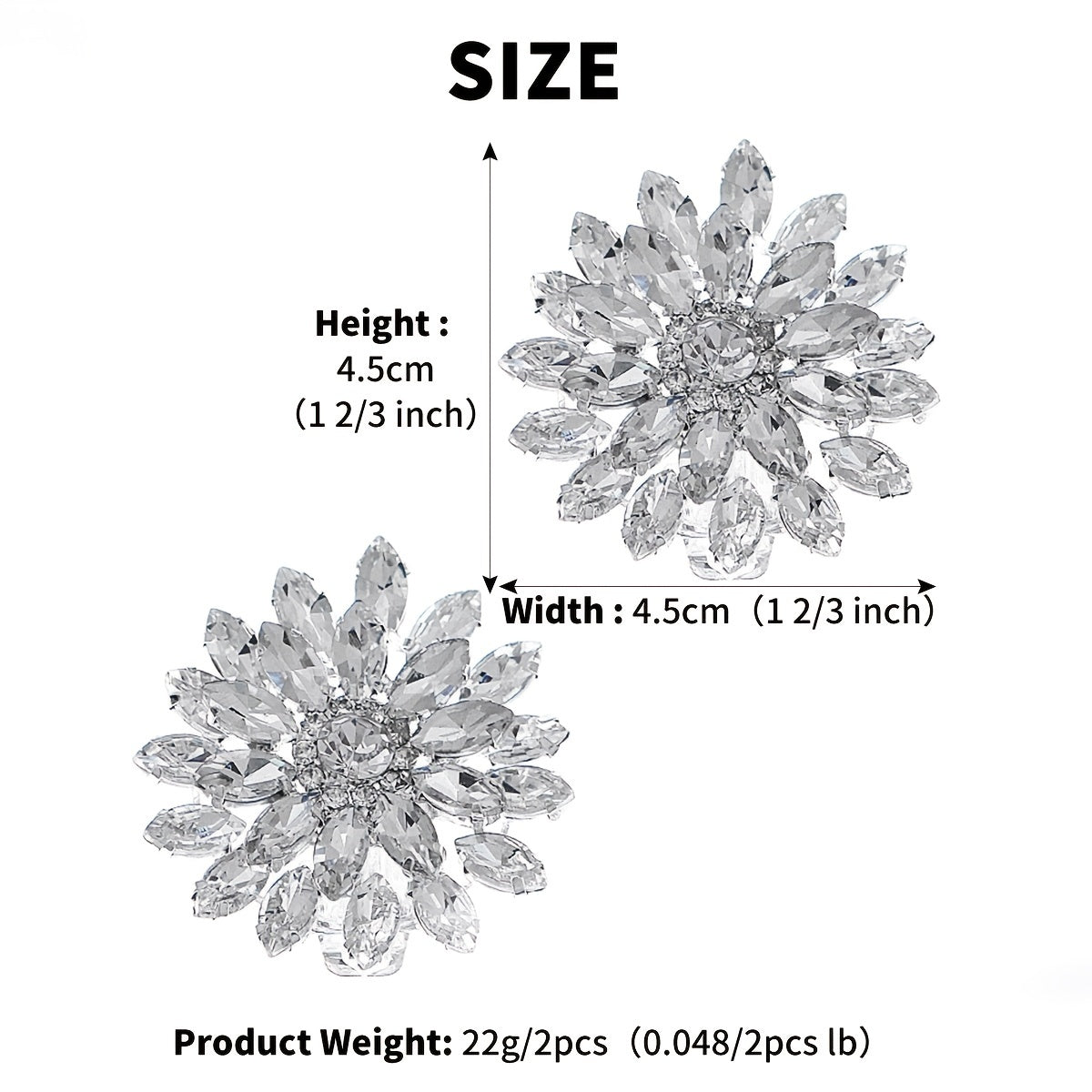 Metal Rhinestones Faux Pearl Alloy Shoe Clips Wedding Party Jewelry Charms