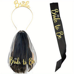 Bridal Crown Veil Set for Bachelor Party