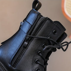 Solid Zipper Boots for Boys - Comfortable Non Slip - All Seasons