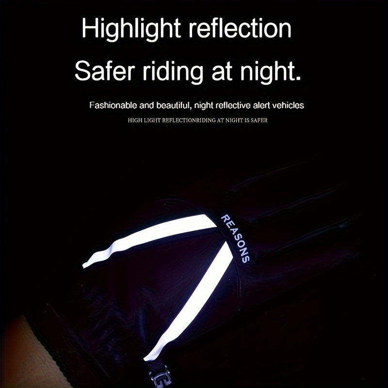 Winter Warm Gloves Outdoor Cycling Ski Gloves With Reflective Strips