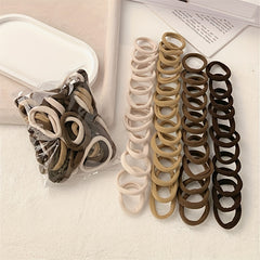 50pcs Hair Ties for Women, Elastic and Durable Rubber Bands for Ponytails
