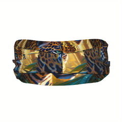 Leopard Print Sports Headband Sweat Wicking Stretchy Breathable Polyester