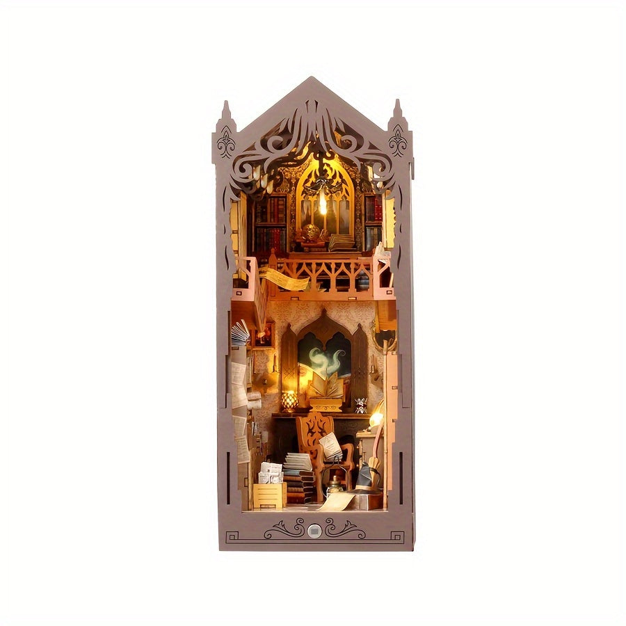 Handcrafted 3D Standing Book Magic House Model Kit Wooden Puzzle