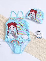 Mermaid Princess Bikini Swimsuit for Girls