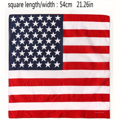 Men's Striped Square Scarf for Winter Outdoors