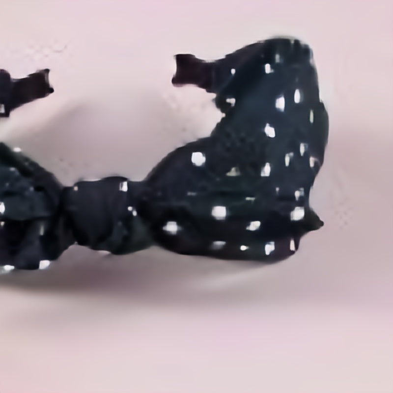 Dots Knotted Hair Pin Print Bow Hair Band Hair Accessories For Girls Women