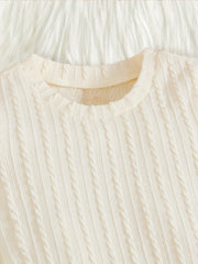 Toddler Ruffle Long Sleeve T-shirt Top Pants Fall Winter Outfit