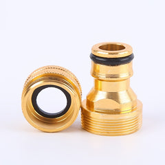 Aluminum Plated Copper Nipple Basin Faucet Connector Garden Water Gun