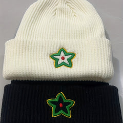 3D Embroidered Knitted Hat Ear Protection Japanese Anti Cold Woolen Hat