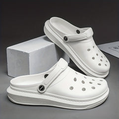 Men's Closed Toe Slip On Platform Clogs