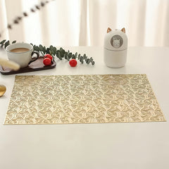 Rectangular Hollow Grid Plastic Placemats - Table Mat Insulation