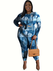 Women's Casual Letter Print Top & Pants Set