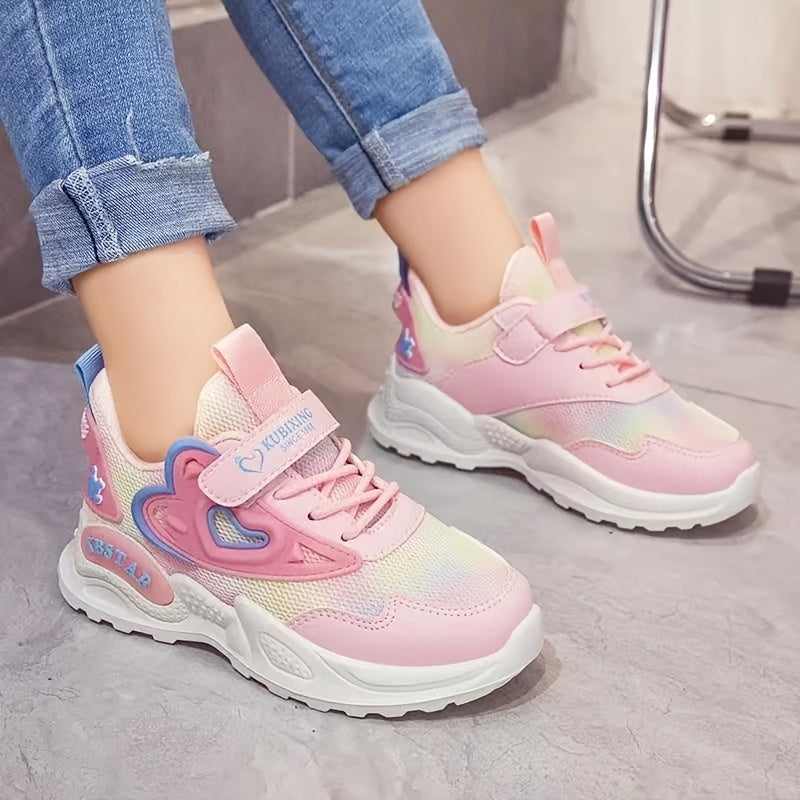 Girls' Casual Low Top Sneakers Breathable Lightweight Anti Slip Shoes