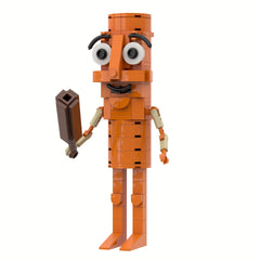 Brainrot Building Block Model - Wooden Stick People Brick Toys