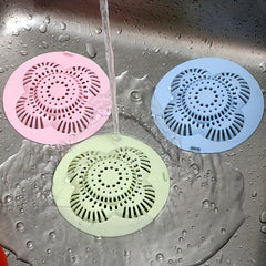 Hair Catcher Shower Drain Cover Easy Installation Prevent Clogs Kitchen Bathroom